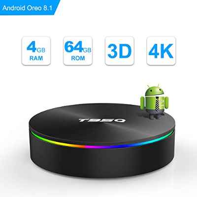 Android TV Box, Android Box 8.1 S905X2 Quad-core Cortex-A53 with 4GB RAM 64GB ROM Support 2.4G/5G WiFi/H.265 Decoding/4K Full HD Output/ HDMI3.0/ 1000M Ethernet/ Bluetooth 4.1 Smart TV Box