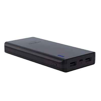 ANSMANN Batería externa portátil Powerbank 20.8 - Capacidad de 20000mAh y salida 2.5A - Con 2 puertos USB - Para iPhone & Smartphone - Negro
