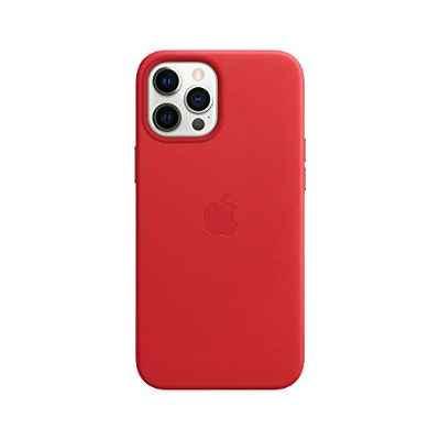 Apple Funda de Piel con MagSafe (para el iPhone 12 Pro MAX) - (Product) Red