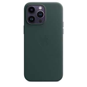 Apple Funda de Piel con MagSafe para el iPhone 14 Pro MAX - Verde Bosque y otros colores