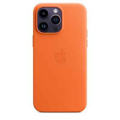 Apple Funda de Piel con MagSafe para el iPhone 14 Pro MAX - Naranja ​​​​​​​