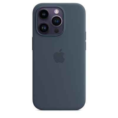 Apple Funda de Silicona con MagSafe para el iPhone 14 Pro - Azul tempestad ​​​​​​​