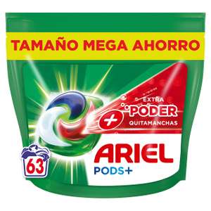 Ariel All-in-One Detergente Lavadora Liquido en Capsulas/Pastillas, 63 Lavados