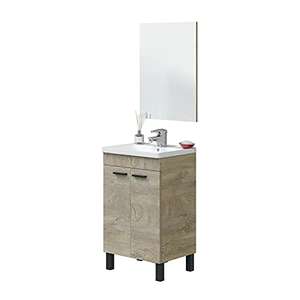 ARKITMOBEL Mueble de Baño con 2 Puertas y Espejo