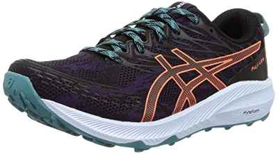 ASICS Fuji Lite 3, Trail Running Shoe Mujer, Night Shade/Nova Orange, 38 EU