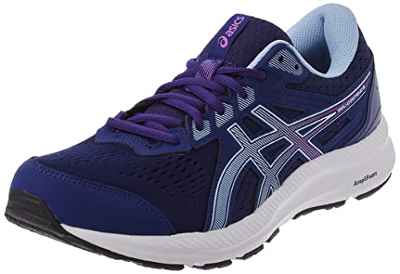 Asics Gel-Contend 8, Zapatillas Mujer, Dive Blue Soft Sky, 37.5 EU