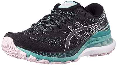 Asics Gel-Kayano 28, Road Running Shoe Mujer, Black/Sage, 39 EU