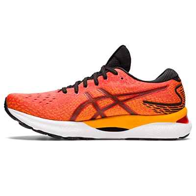 ASICS Gel-Nimbus 24, Sneaker Hombre, Cherry Tomato/Black, 43.5 EU