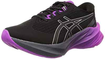 ASICS Novablast 3 Lite-Show, Running Shoe Mujer, Black/Orchid, 40 EU