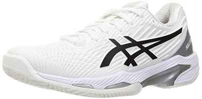 Asics Solution Speed FF 2 Clay, Tennis Shoe Mujer, White/Black, 39 EU