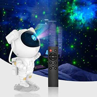 Astronaut Galaxy Projector Starry Sky Night Light, Astronaut Star Projector con Nebulosa, Temporizador y Control Remoto, Lámpara Estrellada para Dormitorio y Proyector de Techo