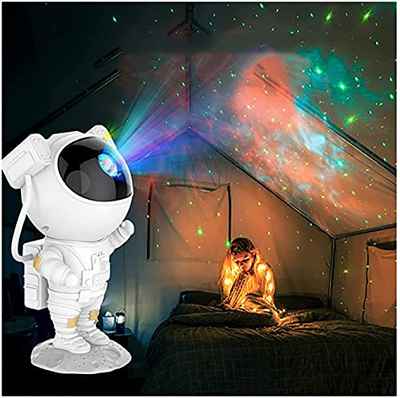 Astronaut Galaxy Star Projector Starry Night Light, Astronaut Light Projector con Nebulosa, Temporizador y Control Remoto, Dormitorio y Proyector de Techo, los Mejores Regalos Para Niños y Adultos