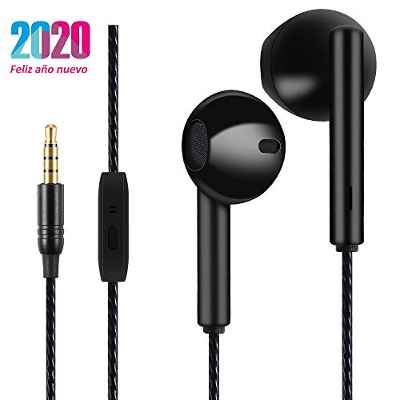 Auriculares, Auriculares magnéticos Deportivos, Resistentes al Sudor, Aislamiento de Ruido, Sonido, Graves potentes, para Samsung/Xiaomi/Sony/Huawei, etc. (Negro)