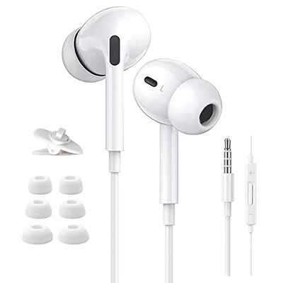 Auriculares In Ear, Auriculares con Cable, Estéreo con cancelación de Ruido con Micrófono y Control de Volumen,adecuados para Galaxy, Huawei y Todos los Dispositivos de Auriculares de 3.5mm.