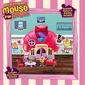 Bandai - Millie and Friends Mouse in The House - Playset Croissant Café Juguetes, Juguetes Coleccionables, Juego Imaginativo