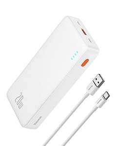 Batería Externa Baseus 20000mAh, 20W, USB-C.