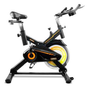 Bicicleta Spinning Alpine 7000, Volante de Inercia 15 kg, Sensores de Pulso, Pantalla LCD (modelo 7500 169,97€)