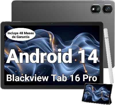 Blackview Android 14 Tablet Tab 16 Pro, 16GB RAM + 256GB ROM, 11 Pulgadas