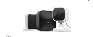 Blink Outdoor | Cámara de seguridad HD inalámbrica y resistente a la intemperie, 1 cámara + Blink Mini, Cámara de seguridad