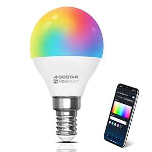 Bombilla inteligente Aigostar E14 6.5w RGBCW