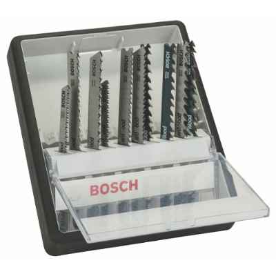 Bosch 2 607 010 540 - Juego de 10 hojas de sierra de calar Robust Line Wood Expert, vástago en T - - (pack de 1; 1; 1; 1; 1; 1; 1; 1; 1; 1)