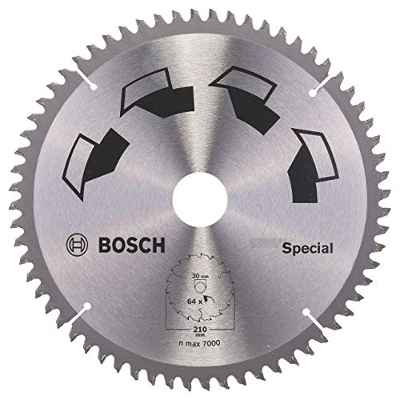Bosch DIY Hoja de Sierra Circular 'Special' (Multi Material, Ø 210 mm, 64 Dientes, Accesorios para Sierra Circular)