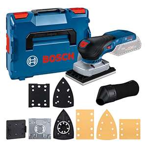 Bosch Professional 18V System GSS 18V-13 - Lijadora orbital a batería (Brushless, bolsa para polvo, 3 platos, en L-BOXX)