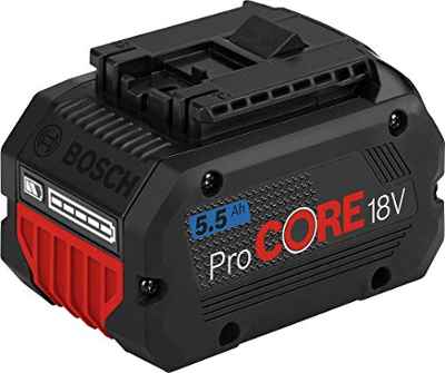 Bosch Professional 18V System ProCORE18V 5.5Ah - Batería de litio (1 batería x 5.5 Ah, tecnología Coolpack)