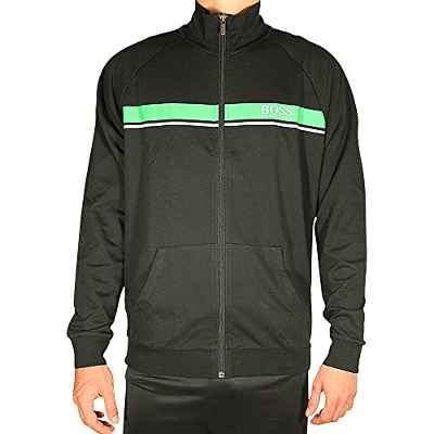 BOSS Authentic Z Chaqueta con Cremallera, Black001, S para Hombre