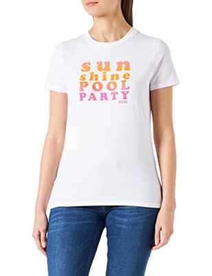 BOSS C_ediary Camiseta, Open White123, L para Mujer