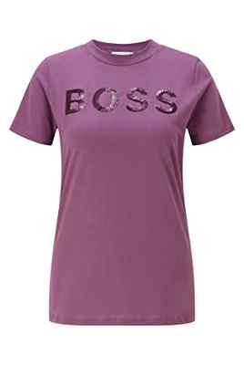 BOSS C_elogo_4 Camiseta, Bright Purple523, S para Mujer