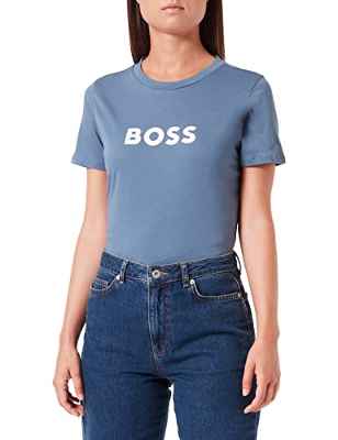 BOSS C_Elogo_5 Camiseta, Azul Abierto, L para Mujer
