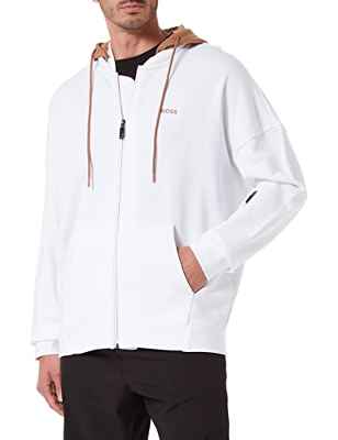 BOSS Saggyart Sudadera con Capucha, White100, XXL para Hombre