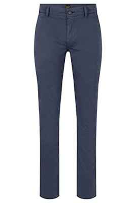 BOSS Schino-Slim D Pantalones Planos, Azul Oscuro, 34W x 32L para Hombre