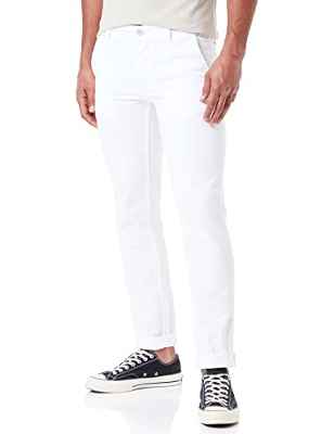 BOSS Schino-Slim D Pantalones, White 100, 34W / 34L para Hombre