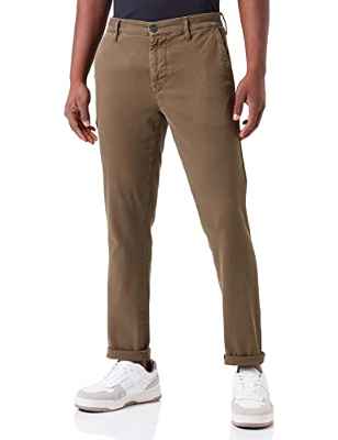 BOSS Schino-Taber-1 Pantalones Planos, Gris Oscuro, 34W x 30L para Hombre