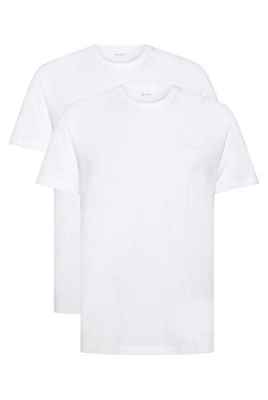 BOSS T-shirt Rn 2p Co Camiseta, Blanco (White 100), X-Large (Pack de 2) para Hombre