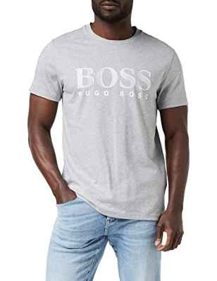 BOSS T-Shirt RN Camiseta, Silver 41, S para Hombre