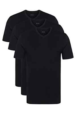 BOSS T-Shirt VN 3P CO Camiseta, Negro (Black 001), L (Pack de 3) para Hombre