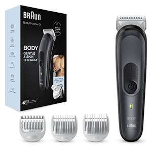 Braun Recortadora Corporal 3 BG3350, Con Tecnología SkinShield, Peine Para Zonas Sensibles