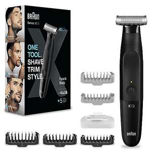 Braun Series X Afeitadora/Recortadora de Barba Eléctrica para Hombre Hombre con Rasuradora para Rostro y Cuerpo, XT3200