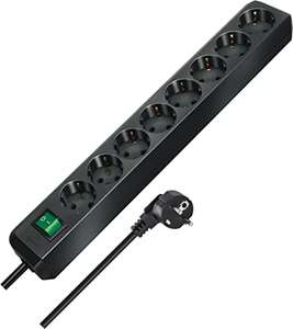 Brennenstuhl Eco-Line regleta de Enchufes con 8 tomas de corriente (interruptor, protección infantil)