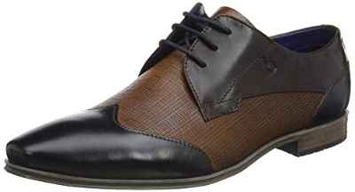 bugatti Morino 3124201X3535, Zapatos de Cordones Derby Hombre, Dark Brown, 42 EU