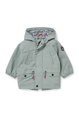 C&A Chaqueta de algodón para bebé de corte regular, color liso, verde, 3 años