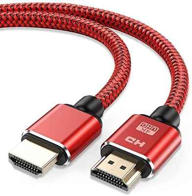 Cable HDMI 4K de 0,3m, Snowkids Cable HDMI de Alta Velocidad de 18 Gbps, 4K, 3D, 2160P, 1080P, Ethernet - Cable HDMI Trenzado 28AWG - Compatible con Retorno de TV, BLU-Ray, PS4, PS3, PC