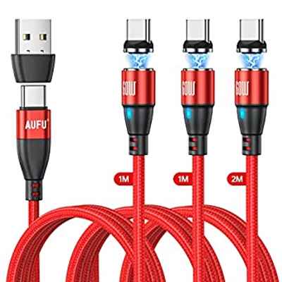 Cable magnético USB-C de carga rápida