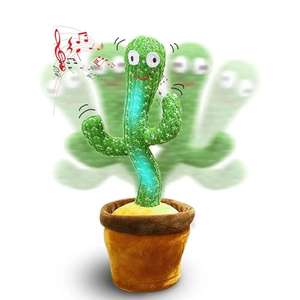 Cactus Bailarín con Movimiento Electrónico, Luces y 120 Canciones