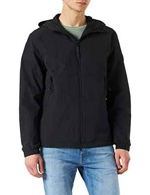 Calvin Klein Crinkle Nylon Blouson W. Hood Chaqueta, CK Black, XL para Hombre