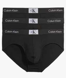 Calvin Klein Hombre Pack de 3 Calzoncillos Hip Briefs Algodón con Stretch (Varias tallas)