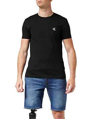 Calvin Klein Jeans Essential Slim tee Camiseta, Negro (CK Black), XL para Hombre
